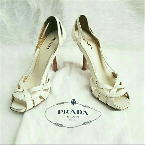 white prada heels|prada boots heels.